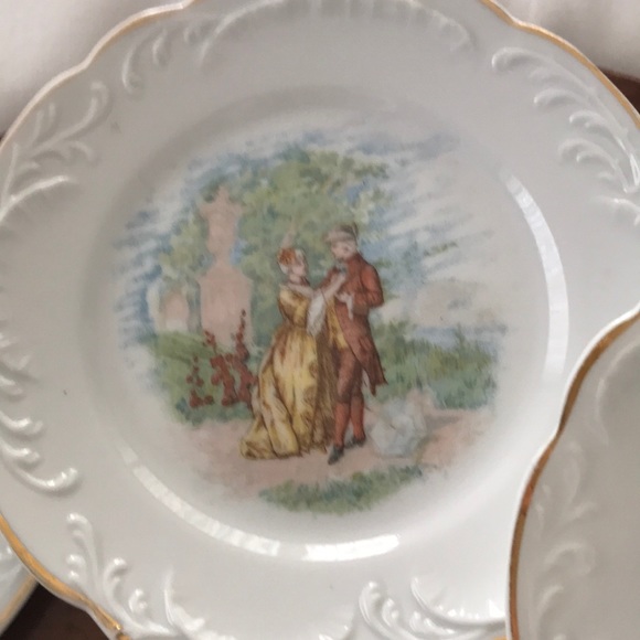 Porcelain German dessert dishes. Set of 6 - Picture 5 of 7